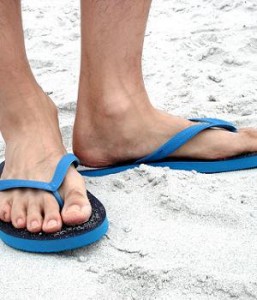 blue-flip-flops